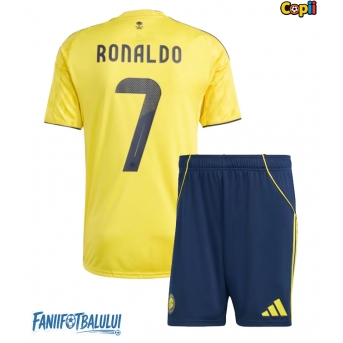 Al-Nassr Cristiano Ronaldo #7 Echipament de Fotbal Replică 2025-26 Copii Acasa (+ Șorturi)